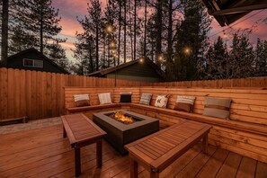 Terrace/patio - Modern Mountain Cabin w/ Game Room & Fire Pit (Big Bear)