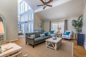 TV, fireplace, offices, computer monitors