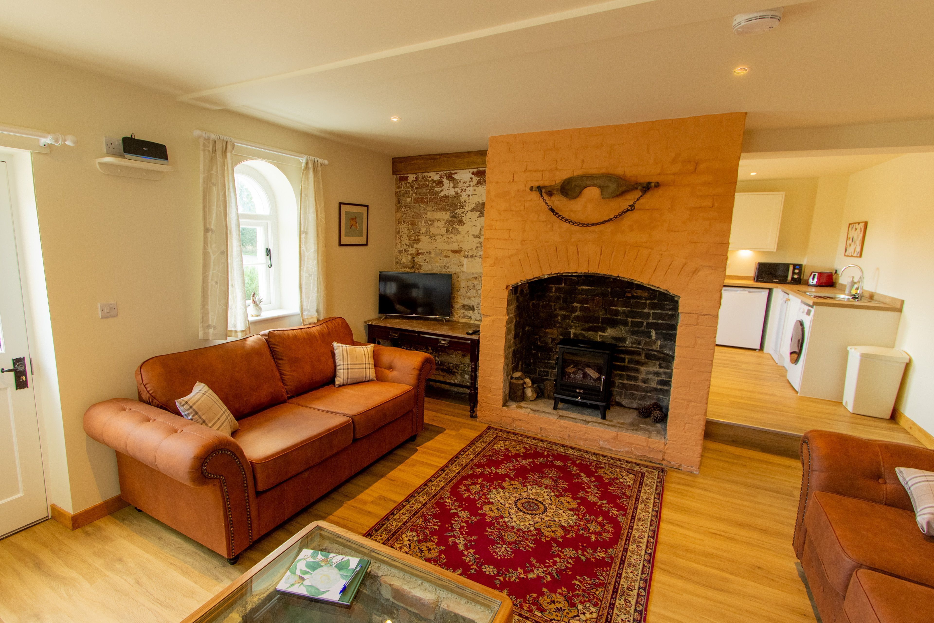 Smart TV, DVD player, books