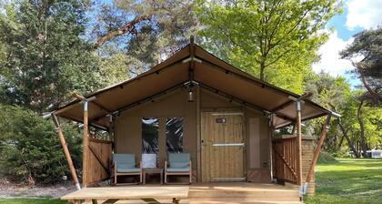 Glamping in safari style! A luxurious and stylishly furnished glamping tent!