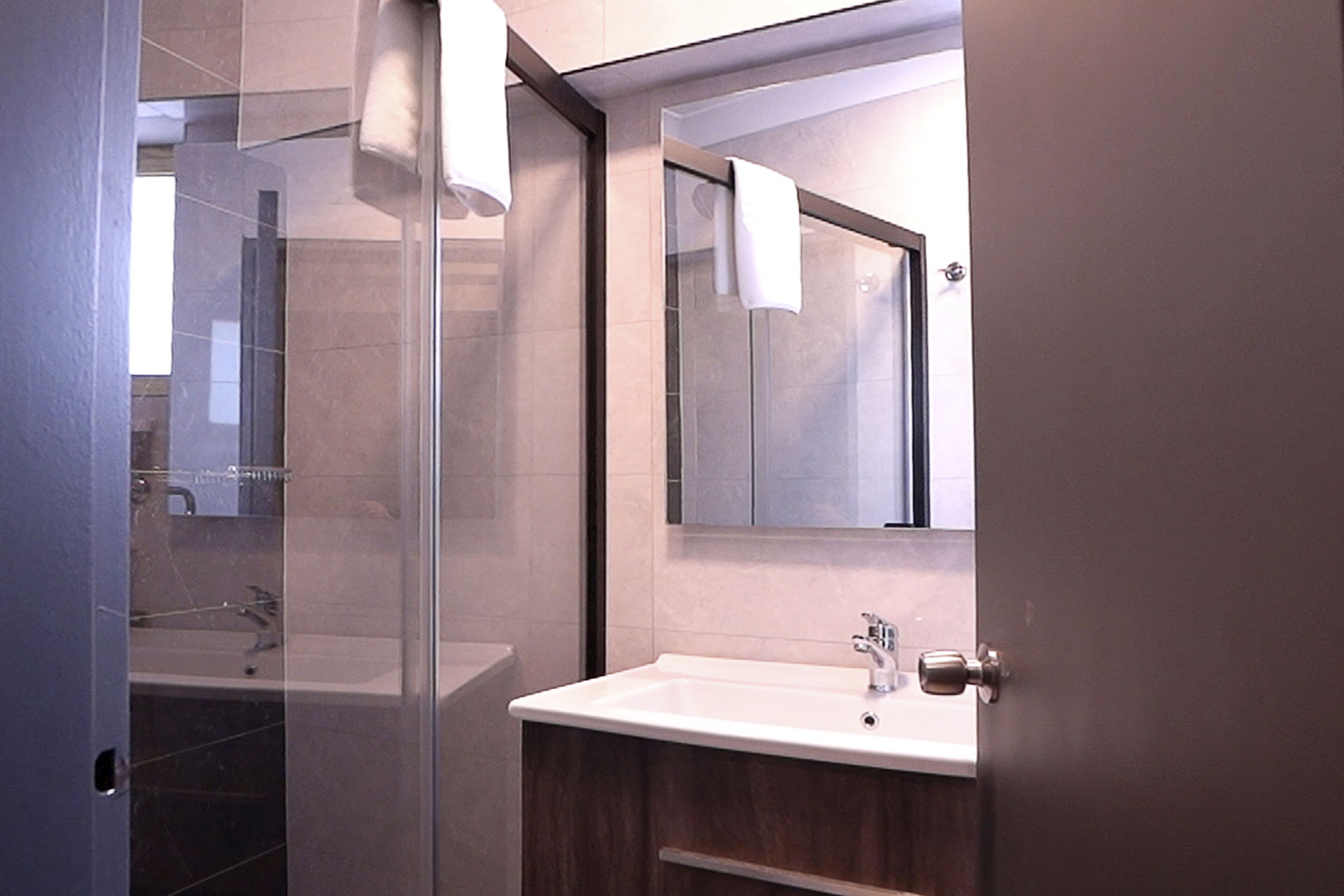 family room | bathroom | hair dryer, slippers, heated floors, towels