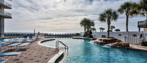 Indoor pool, outdoor pool