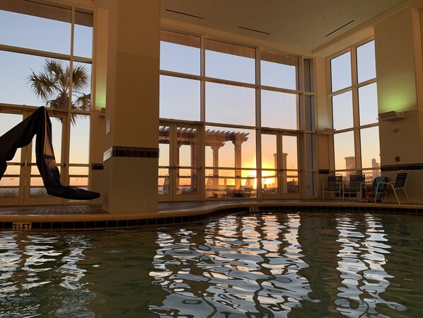Indoor pool, outdoor pool