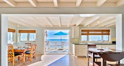 Oceanfront home on the sand with breathtaking ocean views