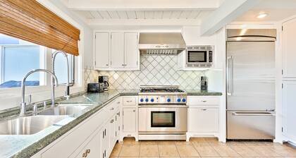 Beautiful oceanfront with deck & private road
