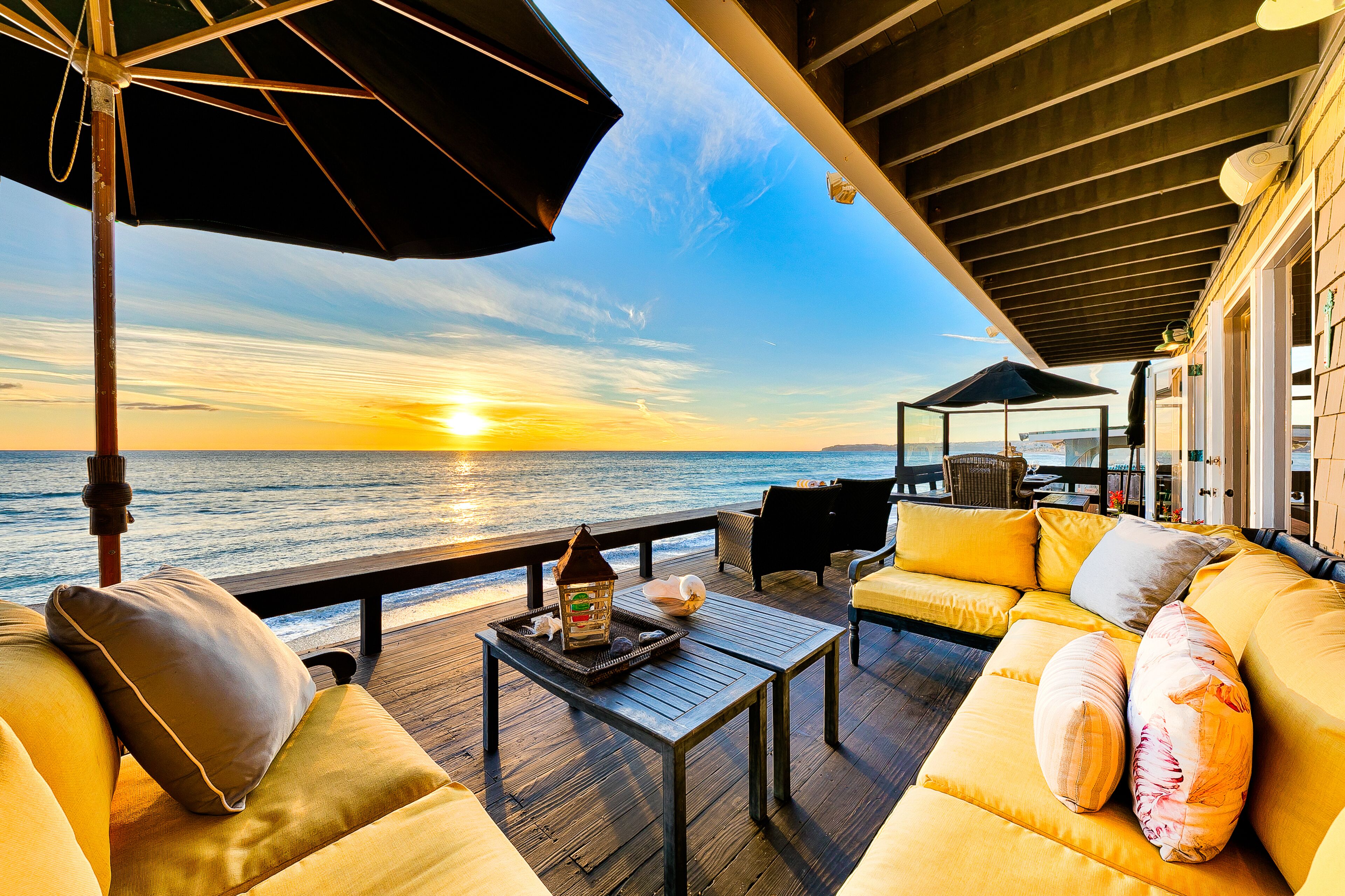 Oceanfront Cape Cod-style home with private beach & outdoor living
