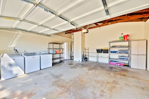 Convenient laundry facilities offer washing machines and dryers for guest use.