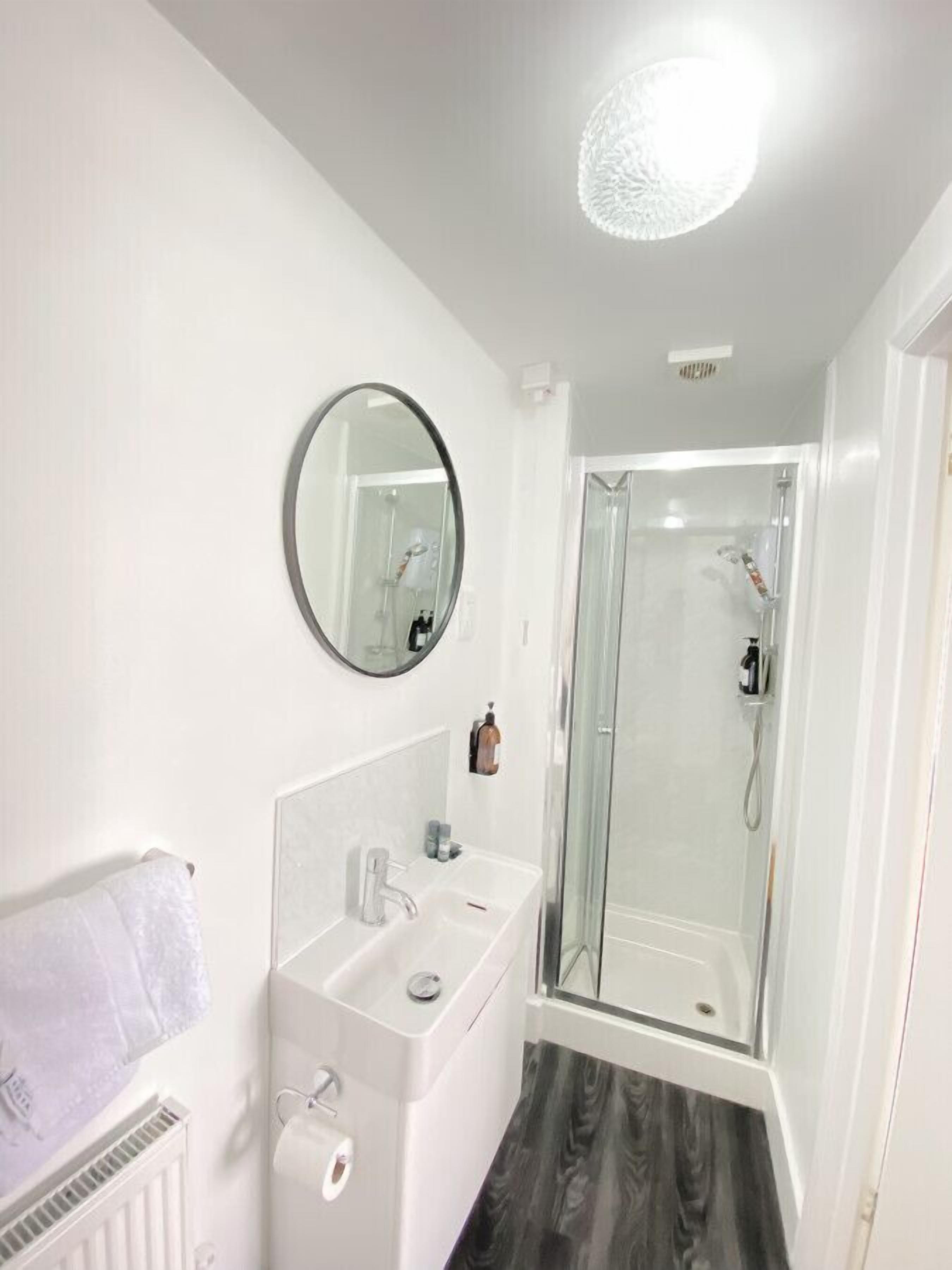 Hair dryer, towels