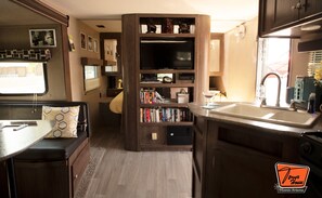 Interior - Big RV, next to clothing optional pool and hot-tub, at tony's house (Phoenix)