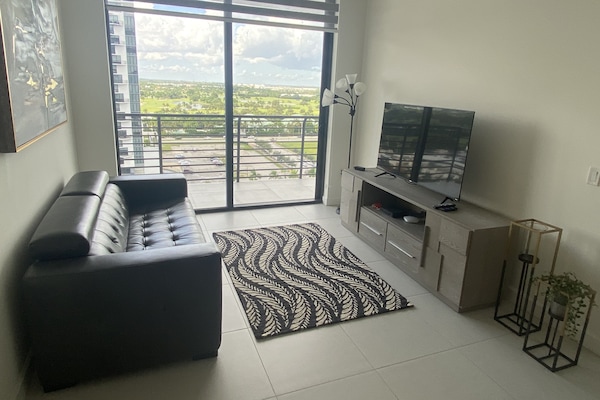 Living Area. Sleep bed sofa full size
