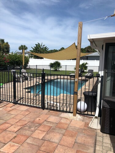 Steps from the beach. This Beach House is a comfy user friendly home. 