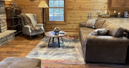 “The Stoutsville Cabin” offers you a peaceful and secluded getaway!