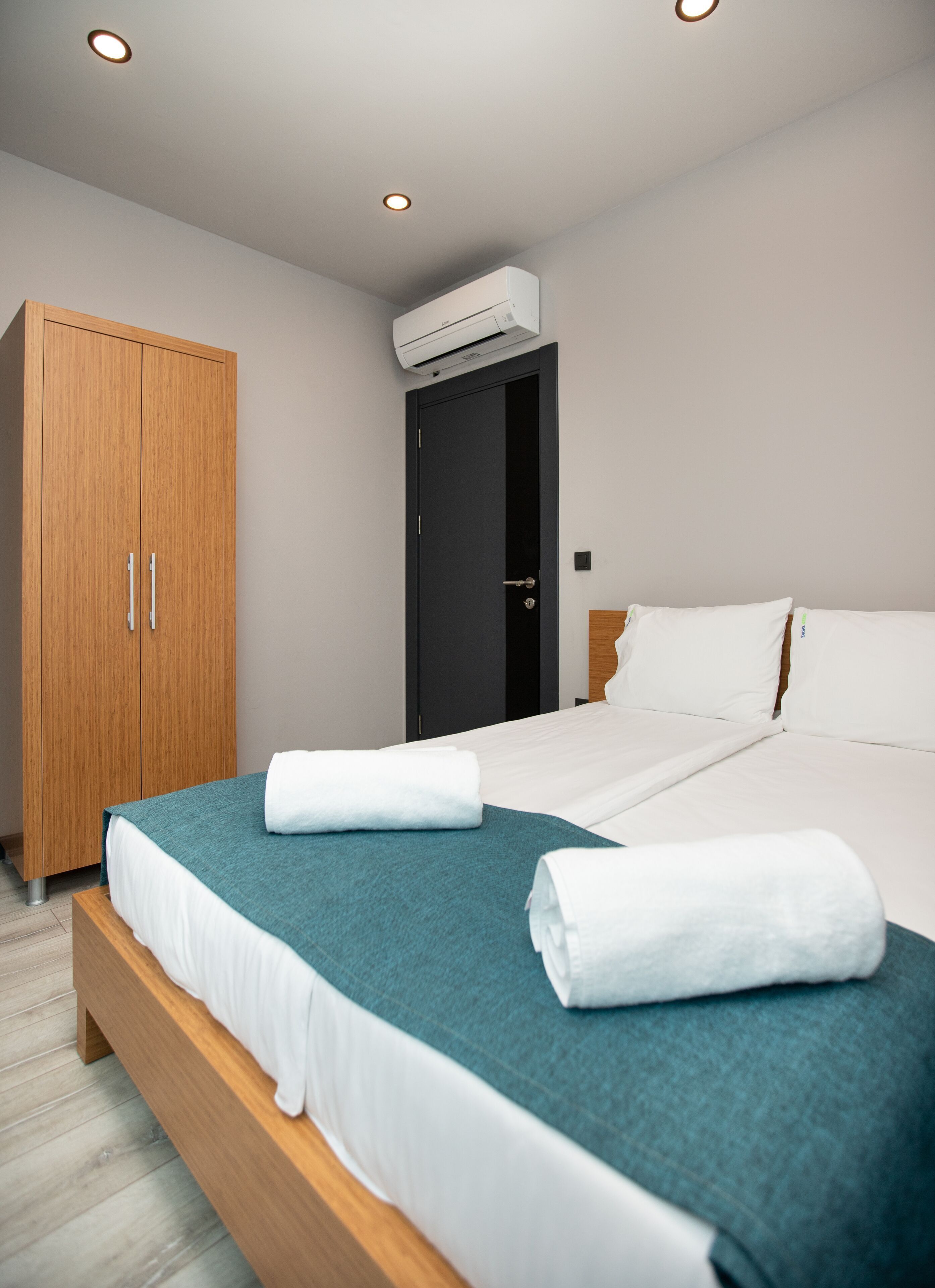 Hypo-allergenic bedding, desk, iron/ironing board