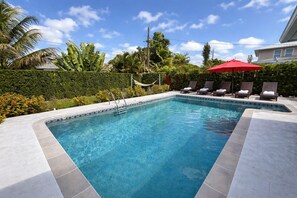 A heated pool