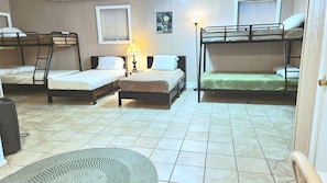 5 bedrooms, iron/ironing board, free WiFi, bed sheets