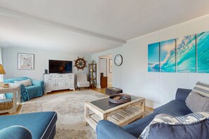 TV, video games, DVD player, books