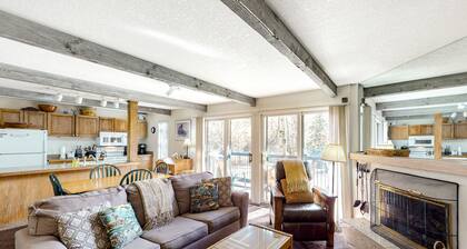 Charming Snowmass Village condo with fireplace, balcony, & amazing views