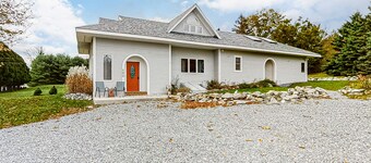 Spacious country home with water views - near beach & Acadia National Park