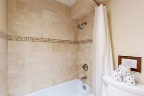 Hair dryer, towels