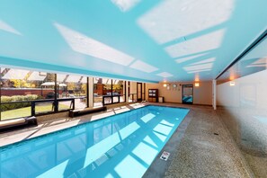 Indoor pool, a heated pool