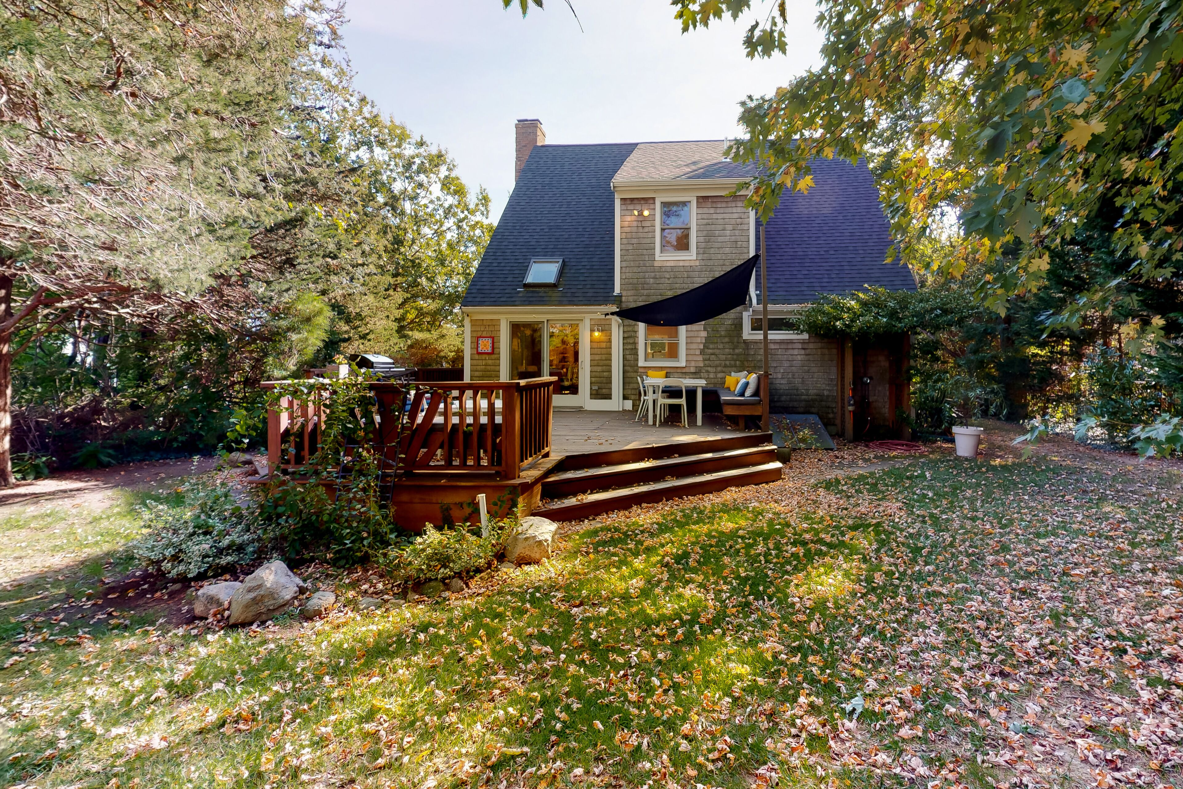Spacious Dennis Home with Large Deck & Backyard - Walk to Corporation Beach