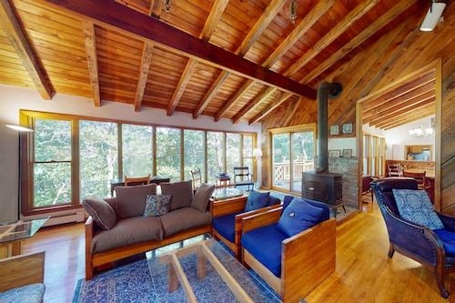 Serene Home on 3 Acres w/ Wraparound Deck & Pool Table - Close to Beaches