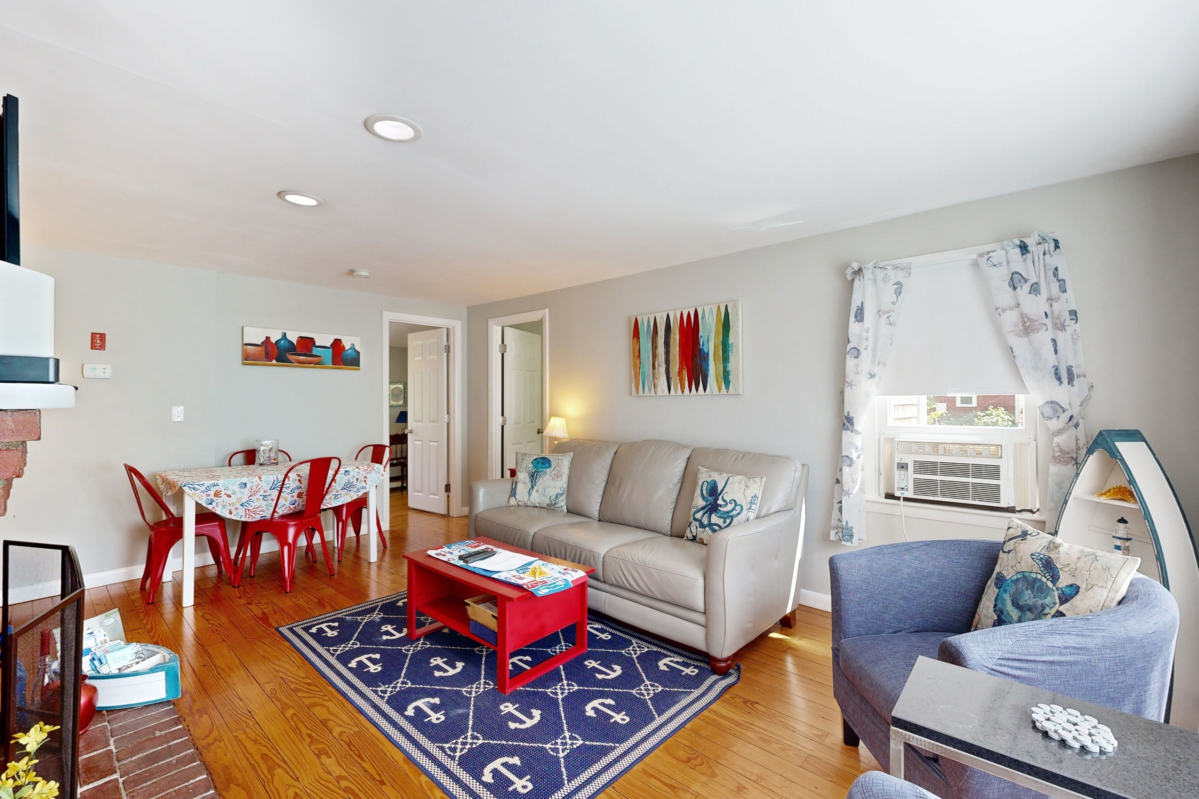 Updated home with fenced yard & firepit - near Main Street & beach