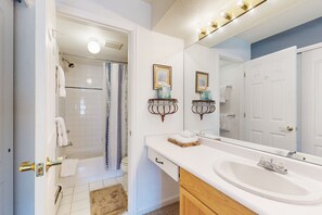 Hair dryer, towels