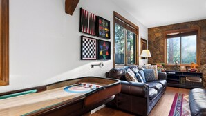 Games room - Walk to Lake | 6BR Cabin w/ Game Room, Hot Tub | Big Bear Castle (Big Bear Lake)