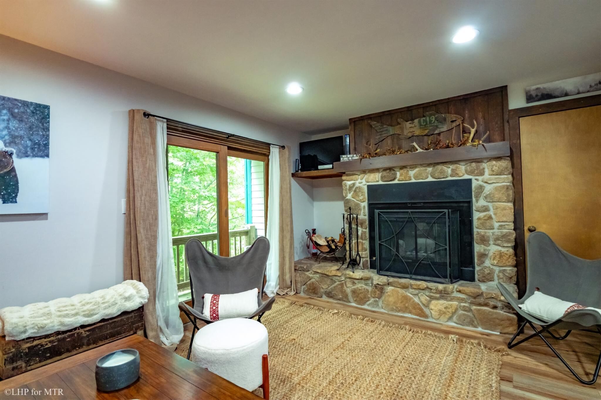 TV, fireplace, DVD player