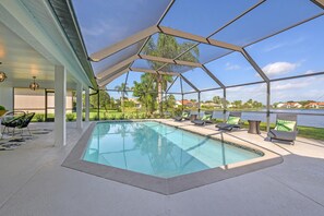 Outdoor pool, a heated pool - Luxury fully rehabed house with Lake View (Naples)