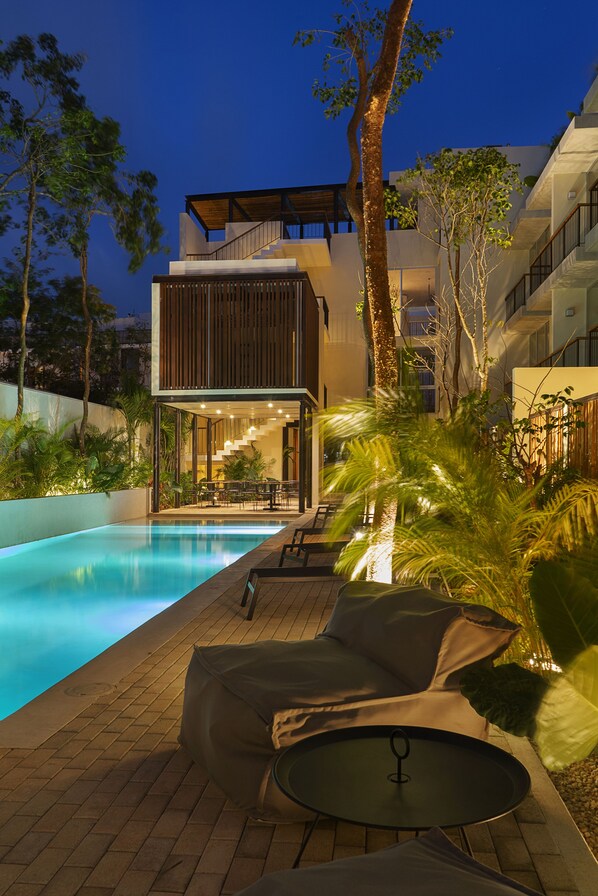 Alberca al aire libre 