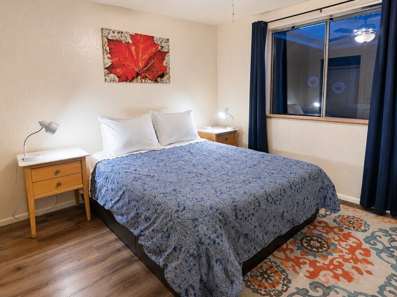 1 bedroom, desk, WiFi, bed sheets