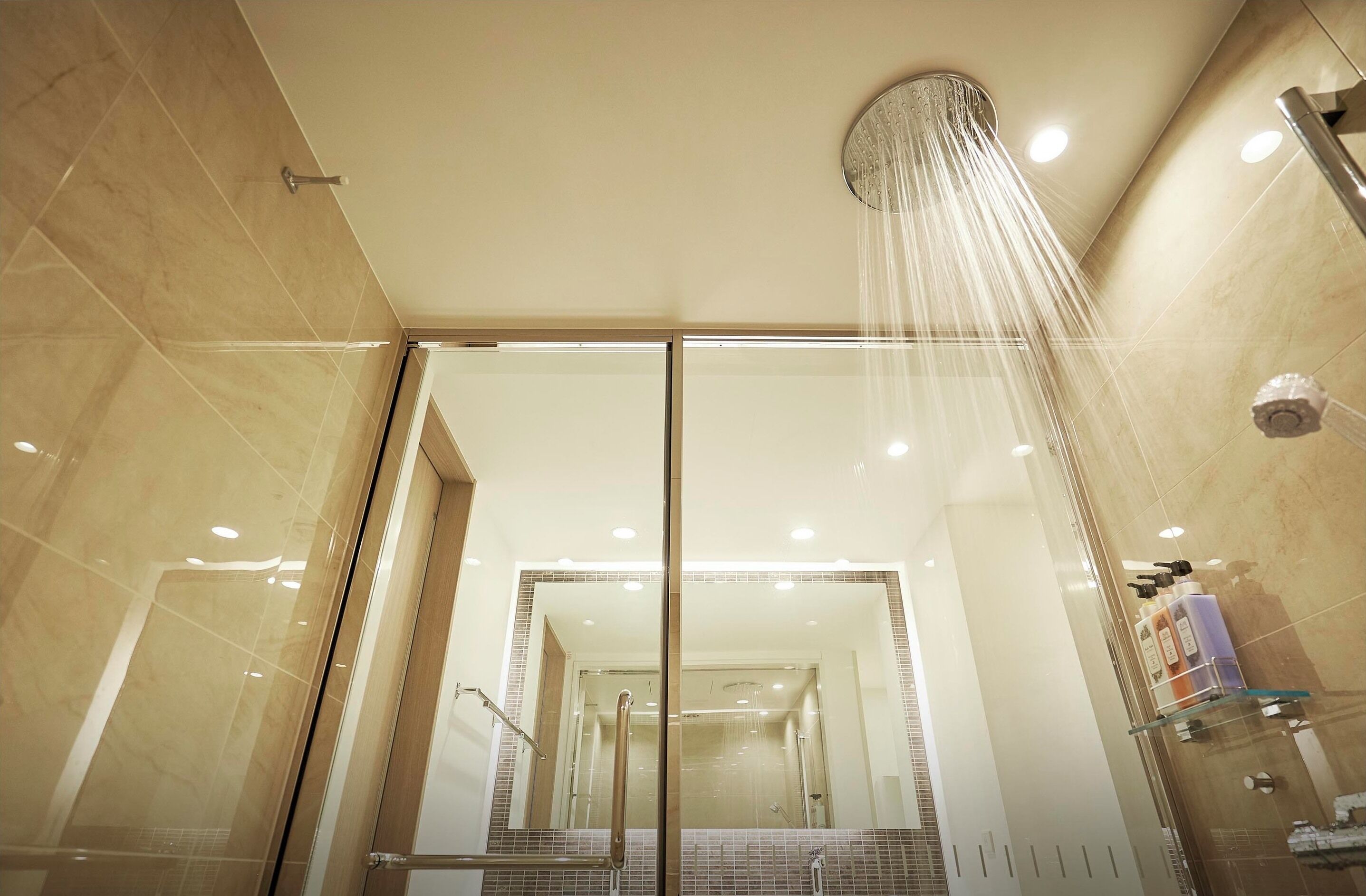 Free toiletries, hair dryer, slippers, electronic bidet