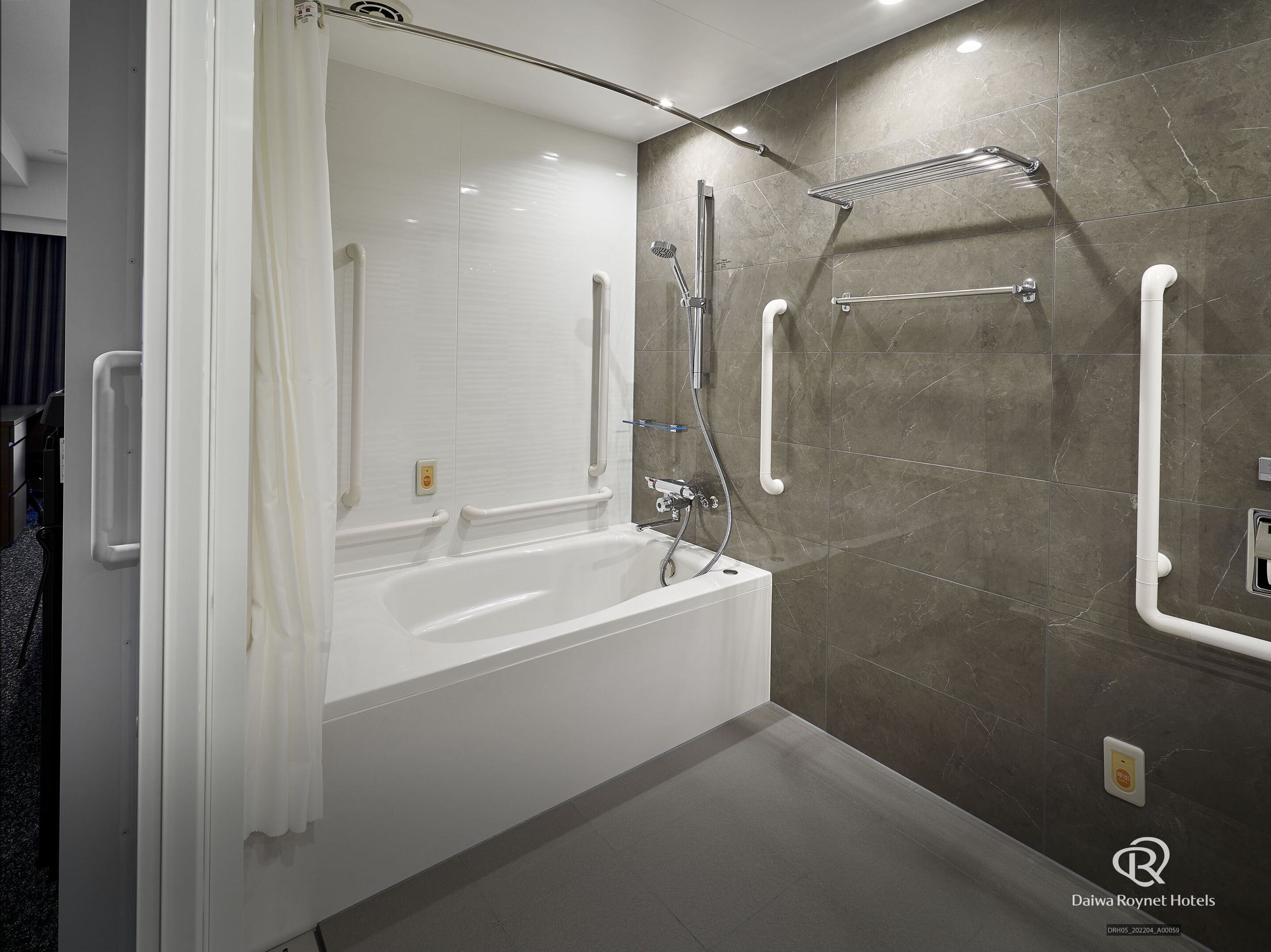 free toiletries, hair dryer, slippers, electronic bidet