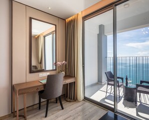 Deluxe Room, 1 King Bed, Ocean View | View from room - Panorama Luxstay Nha Trang (Nha Trang)