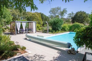 Outdoor pool, a heated pool - 3 Bedroom Agritourism property in SABRAN (SABRAN)