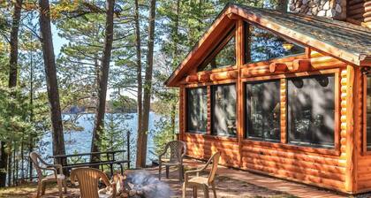 Private, log home on Little Saint Germain Lake in Wisconsin's Northwood!