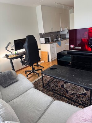 Living area - Remarkable Studio Apartment Near Arlanda Airport (Knivsta)
