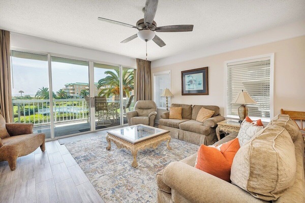 Saint Simons Grand 120 - Living Space with Balcony Access