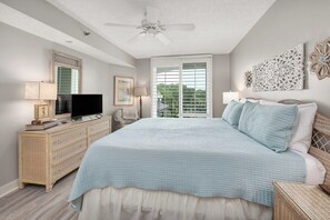 2 bedrooms, iron/ironing board, free WiFi, bed sheets - Oceanfront Condominium with Partial Ocean View! (Saint Simons Island)