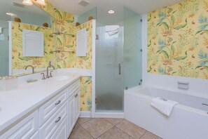 Shower, towels