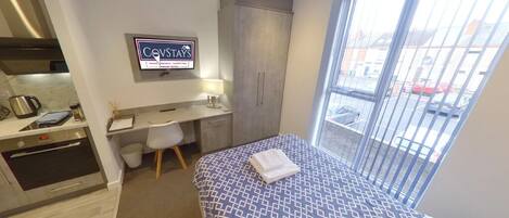 1 soveværelse, skrivebord, strygejern/strygebræt, gratis Wi-Fi