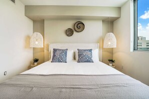 1 habitación, tabla de planchar con plancha, cuna de viaje y wifi 