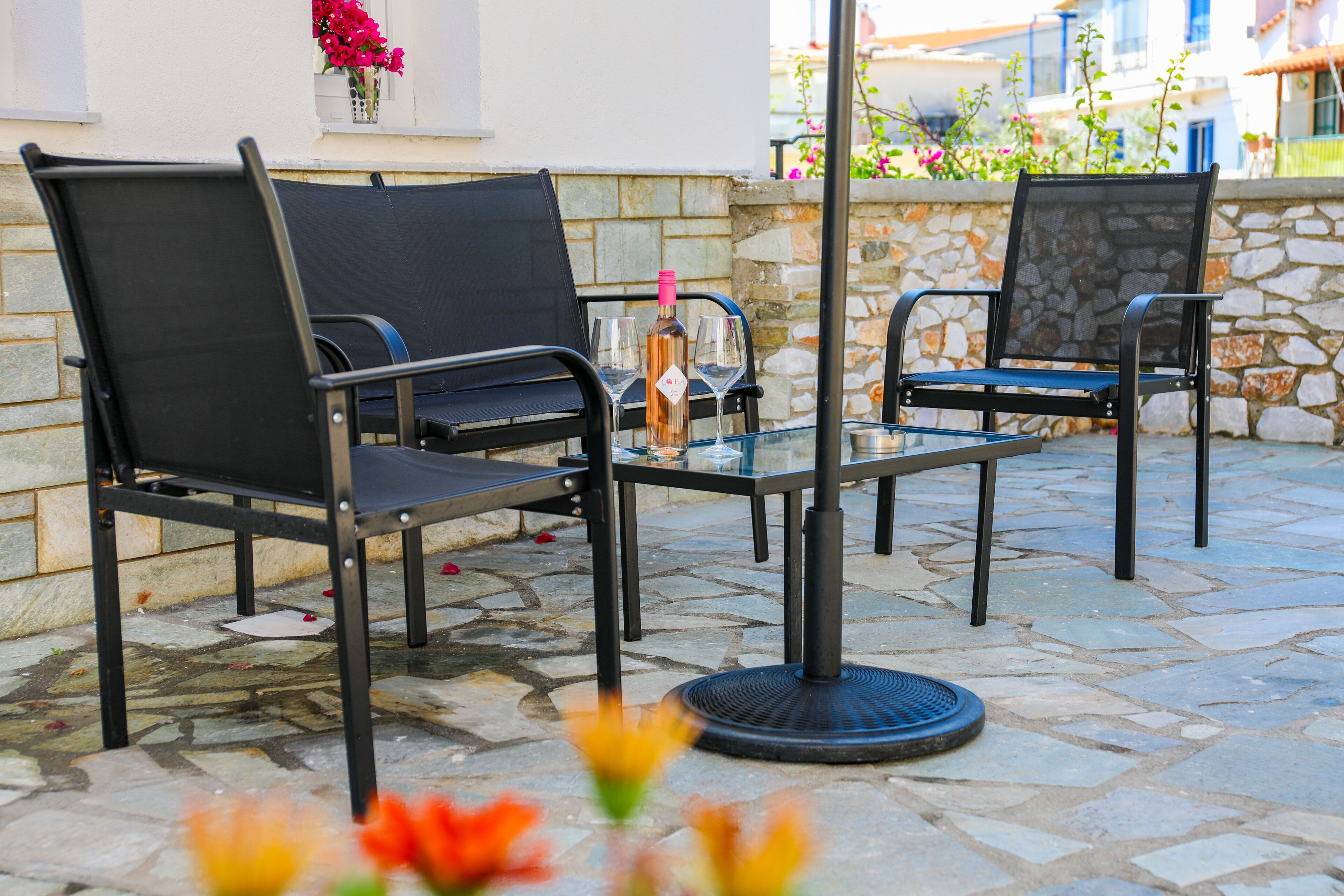 Quarto quádruplo clássico | Vista para o jardim