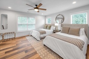 5 bedrooms, iron/ironing board, travel cot, WiFi