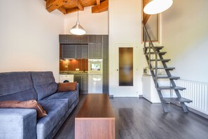 Living area - Charming penthouse facing GrandValira HUT-5163 (El Tarter)