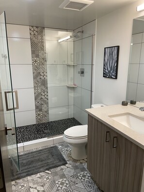Combined shower/bathtub, hair dryer, towels, soap - Contemporary executive home with views of the Flatirons from rooftop! (Boulder)