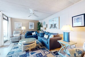 TV, DVD player, stereo