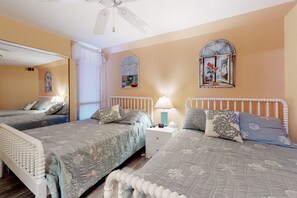 2 bedrooms, free Internet, bed sheets